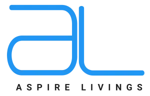 Aspire Livings logo, a Perfect Digital Solution client