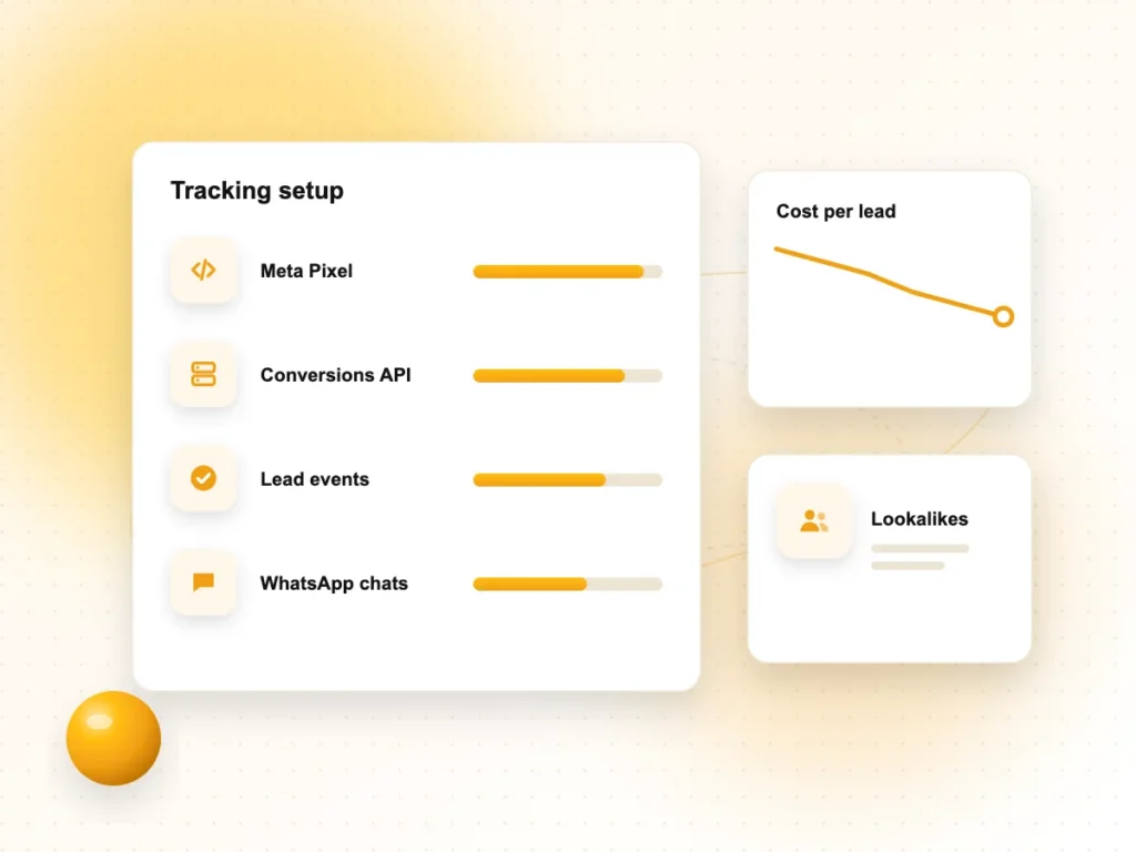 Illustration of Meta Pixel and Conversions API tracking setup