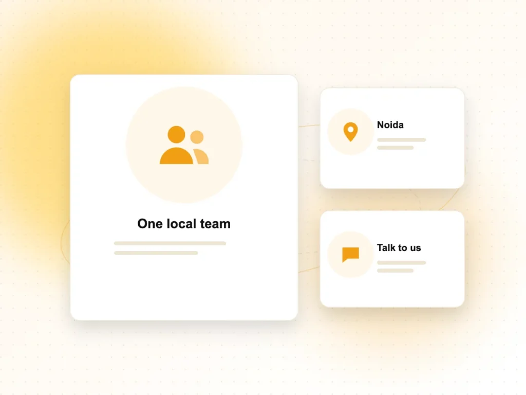 Why Choose Us Illustration of one local team in Noida you can talk to